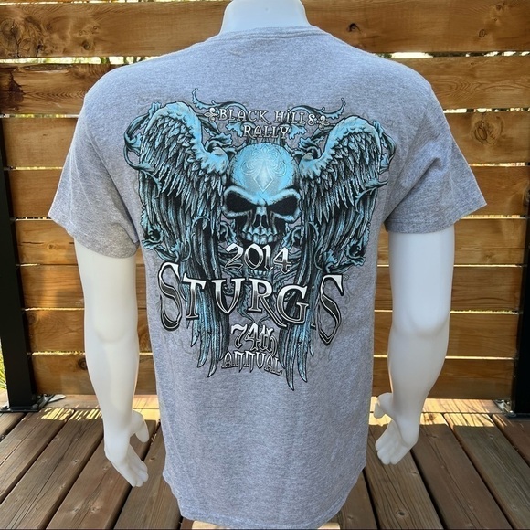 Sturgis 2014 Black Hills Rally T-Shirt - Picture 3 of 7